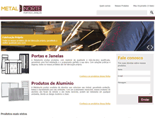 Tablet Screenshot of metalnorte.com.br
